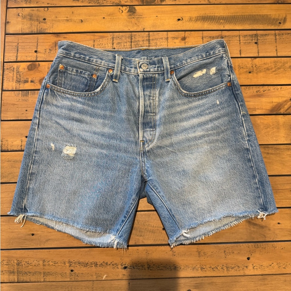 Levi's Women's Blue Distressed Jean Shorts ✨